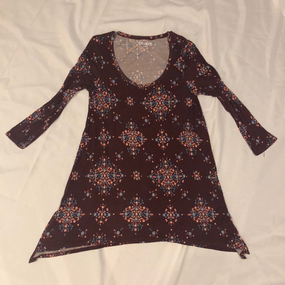 Mudd long tunic— 3/4 sleeves